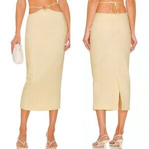 Camila Coelho Katja Skirt in Buttercream